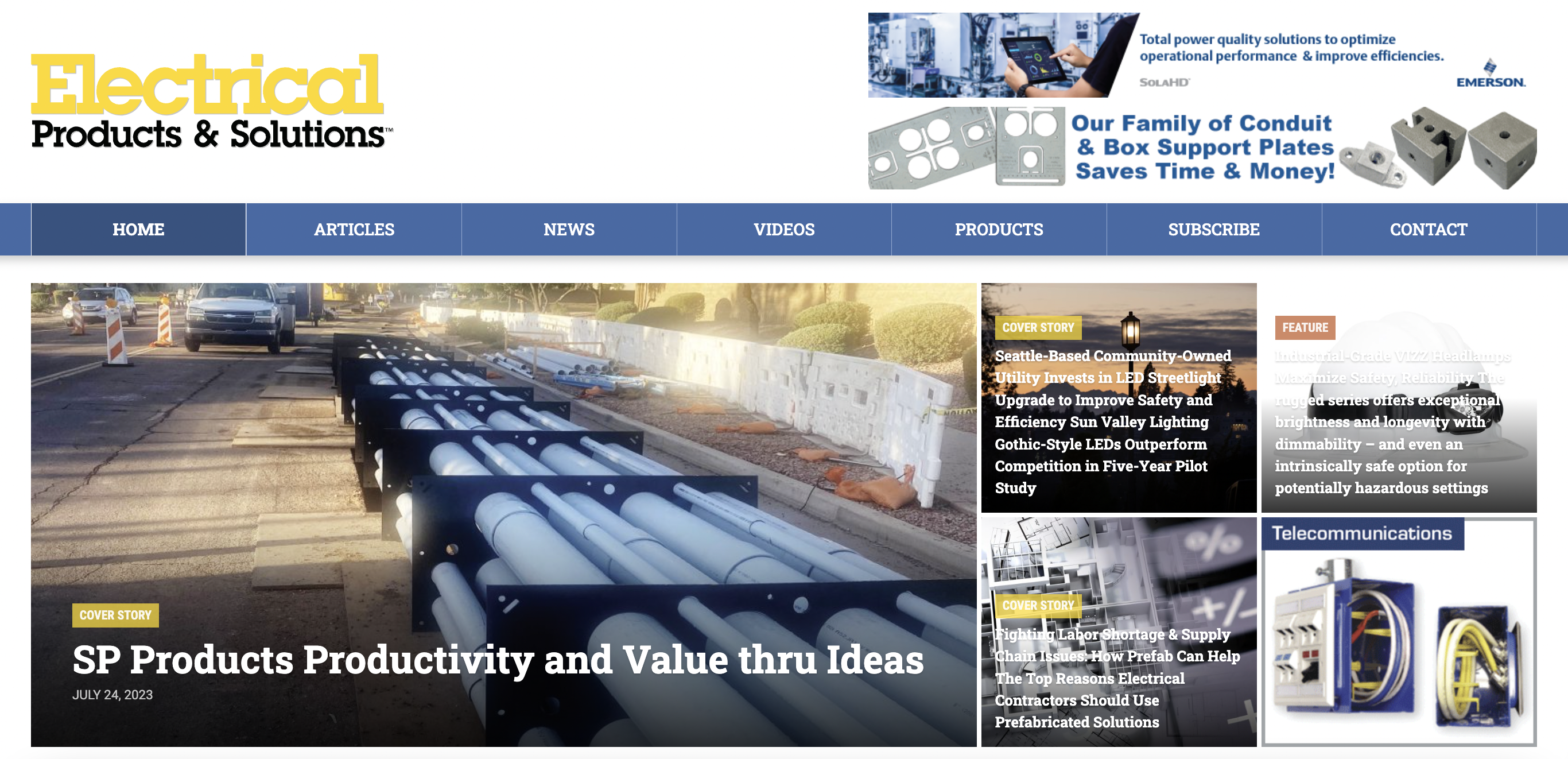 Electrical Products & Solutions Website