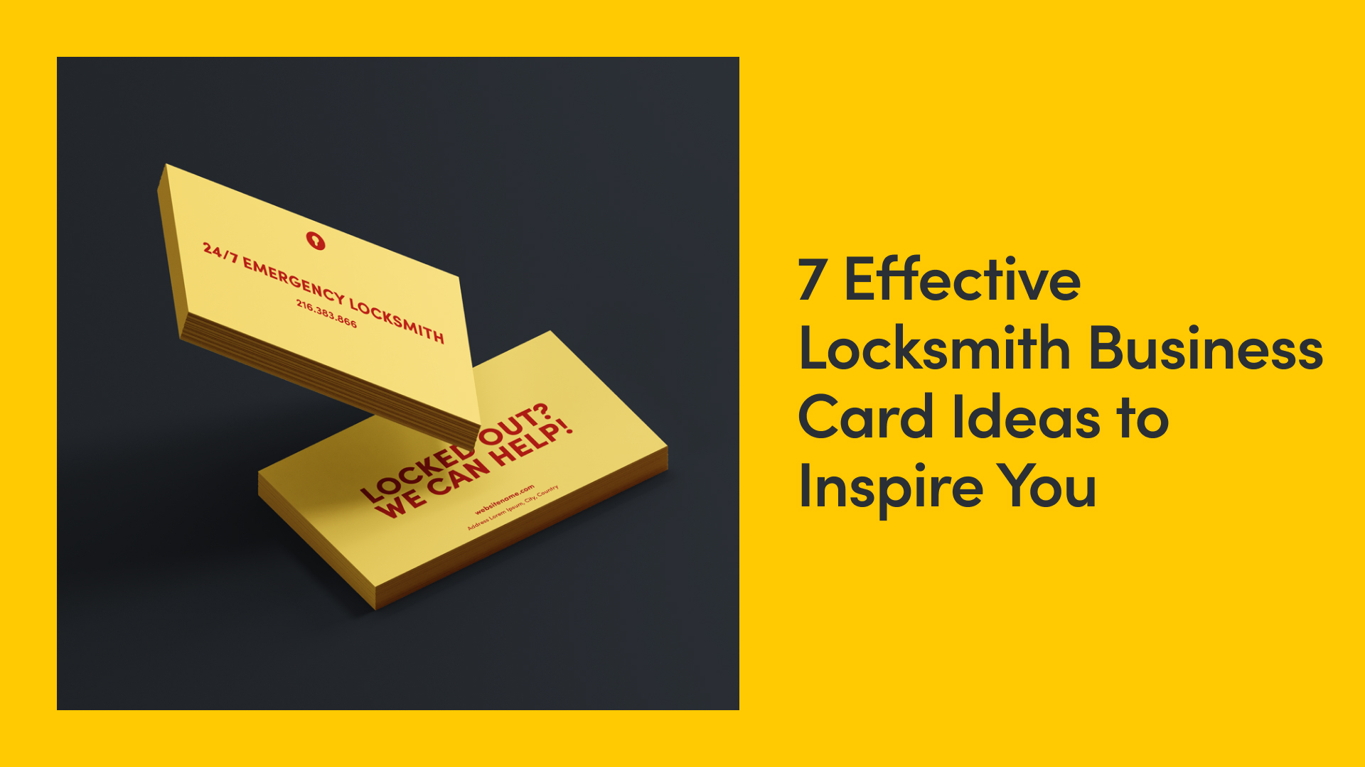 7 Effective Locksmith Business Card Ideas to Inspire You