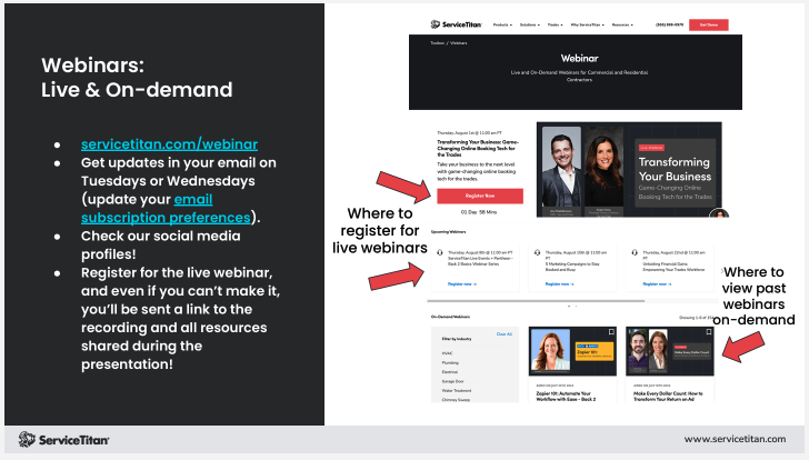 ServiceTitan Webinars 1 Image