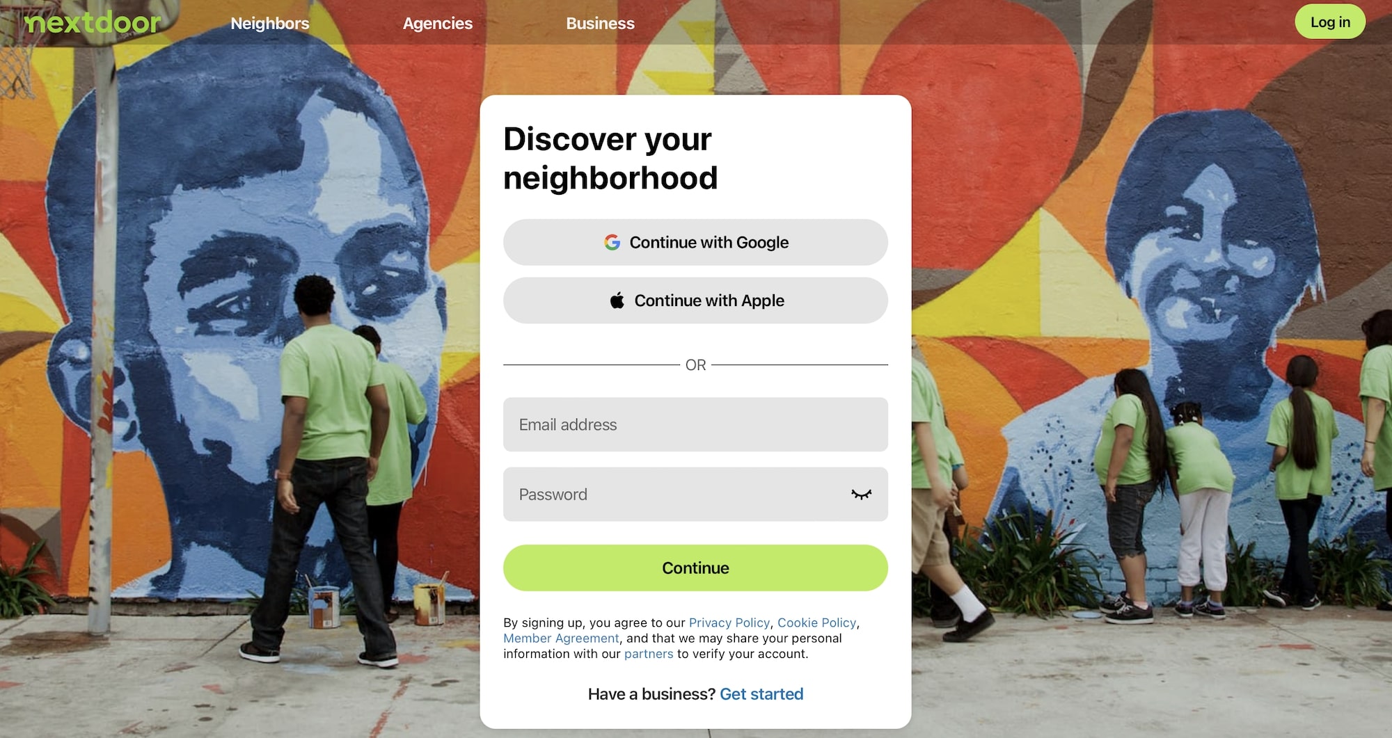Nextdoor homepage: Discover your neighborhood