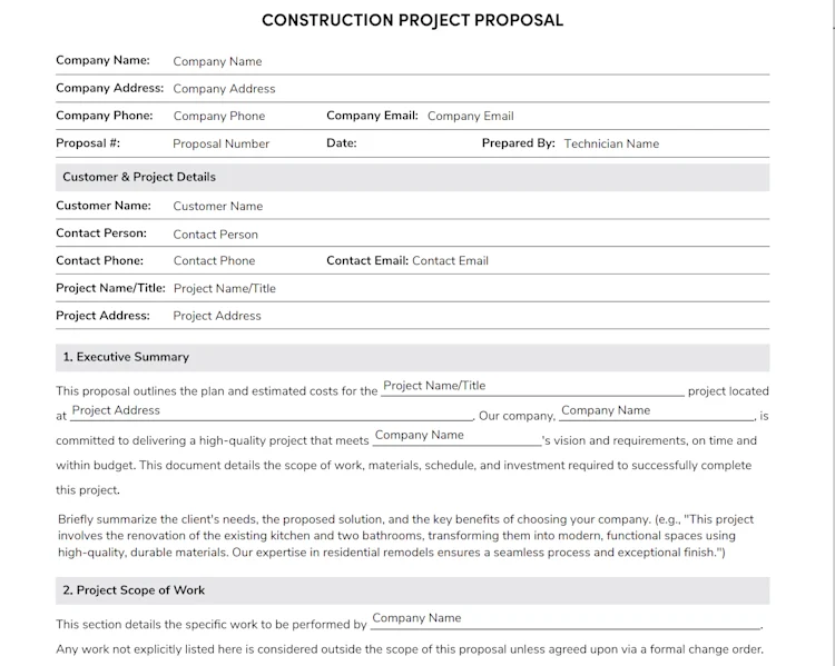 construction-proposal-template