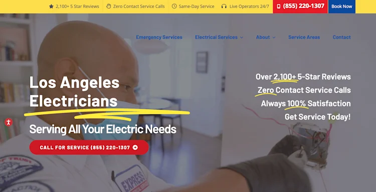 Express Electrical Services homepage