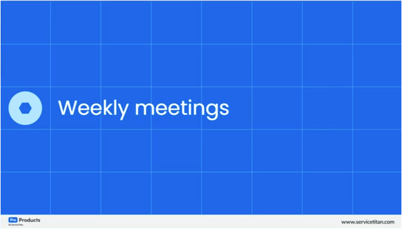 Weekly Meetings 1 Image