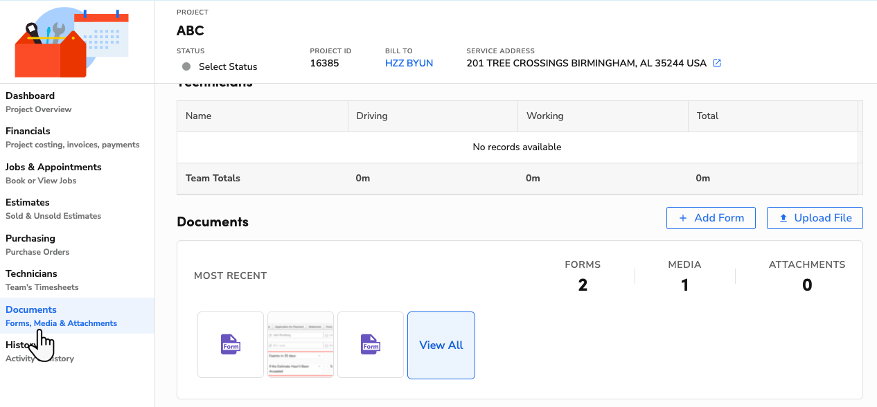 Documents in ServiceTitan: Forms, Media, Attachments
