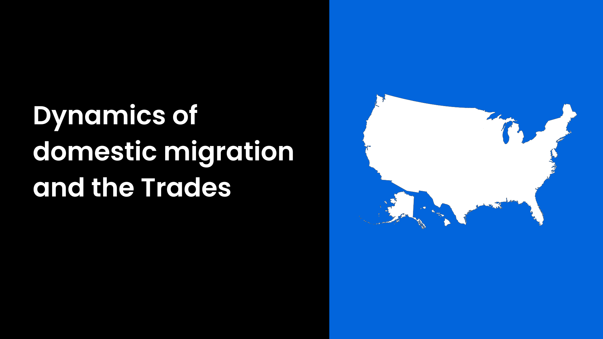 Dynamics of Domestic Migration and the Trades: Demand in Motion