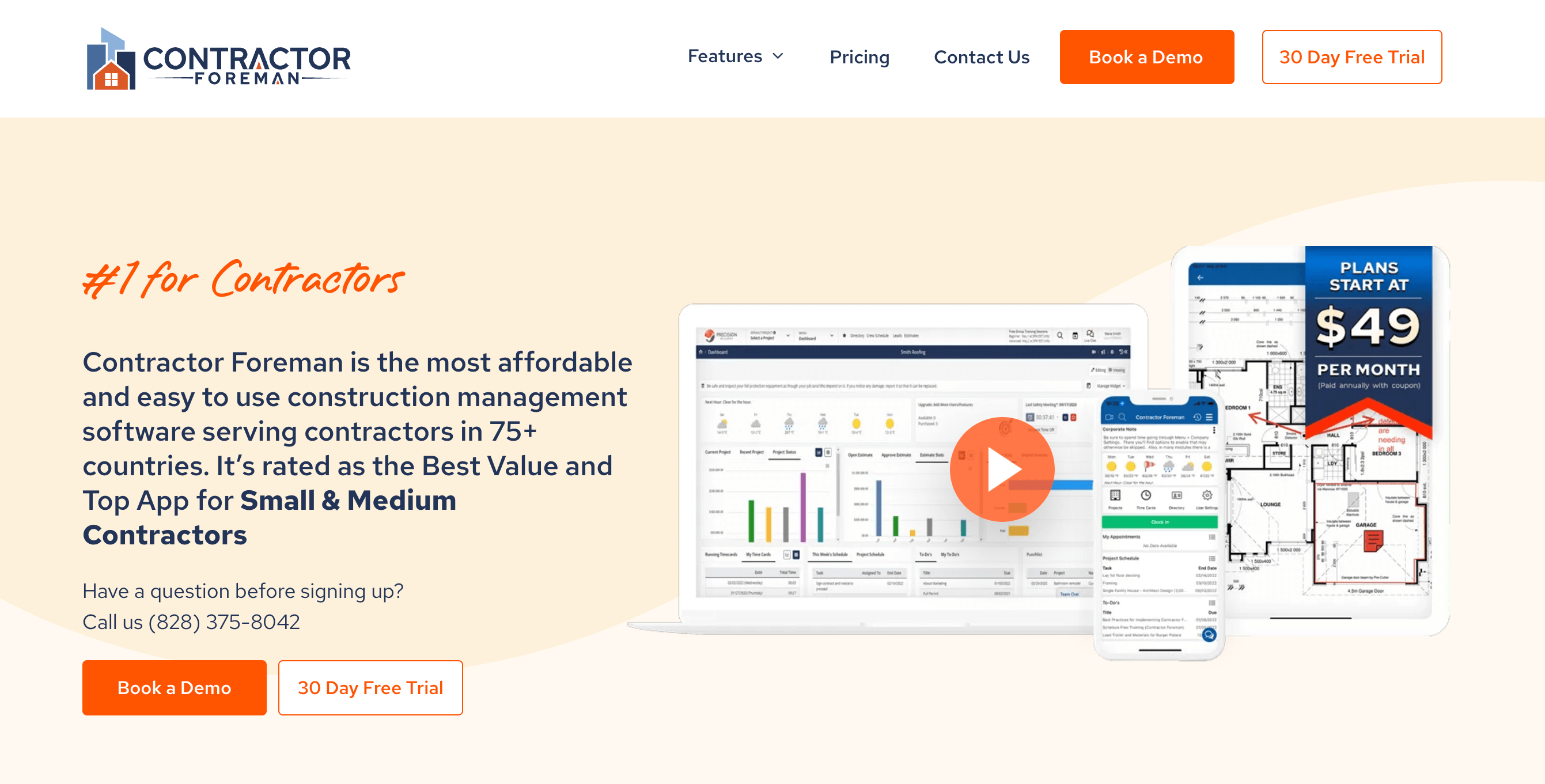 Contractor Foreman homepage: #1 for Contractors
