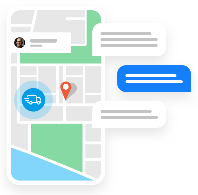 Abstract GPS Illustration (mobile)