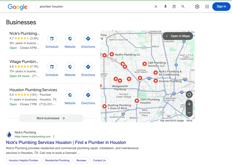 plumbing-google-business-profile