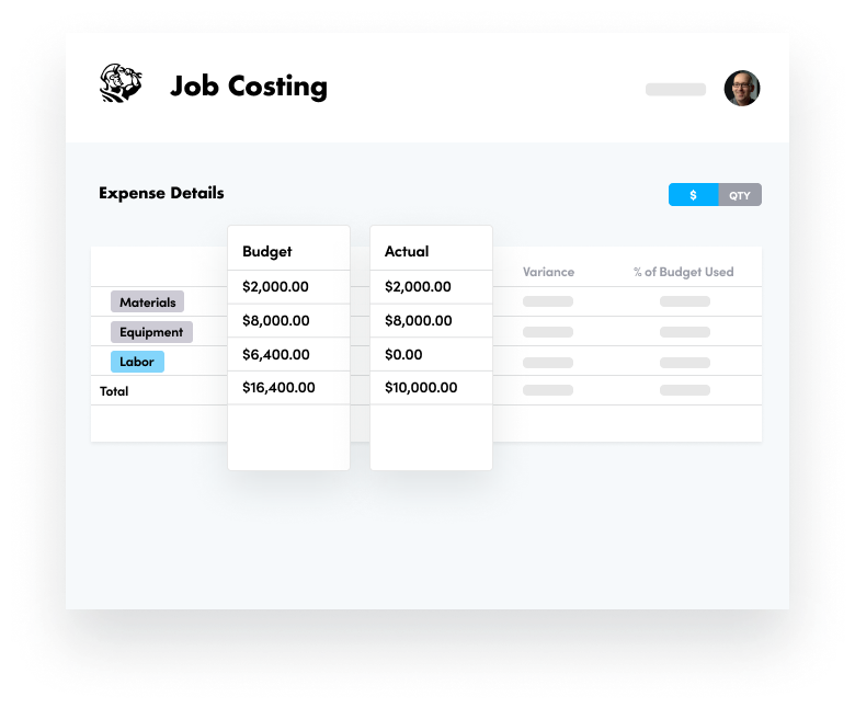 Job Costing Monitor Costs image