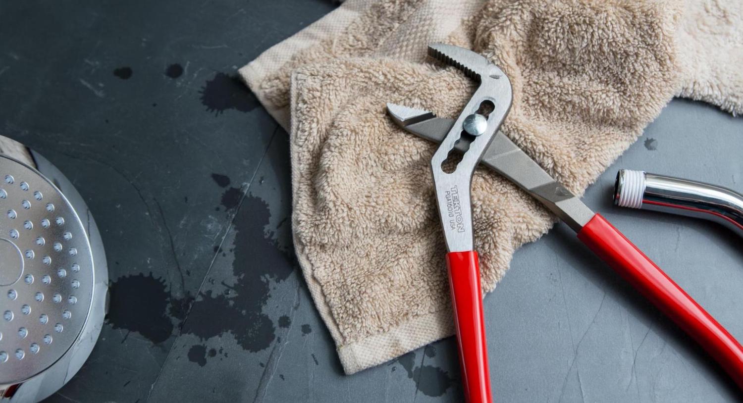 plumbing tools example: pliers