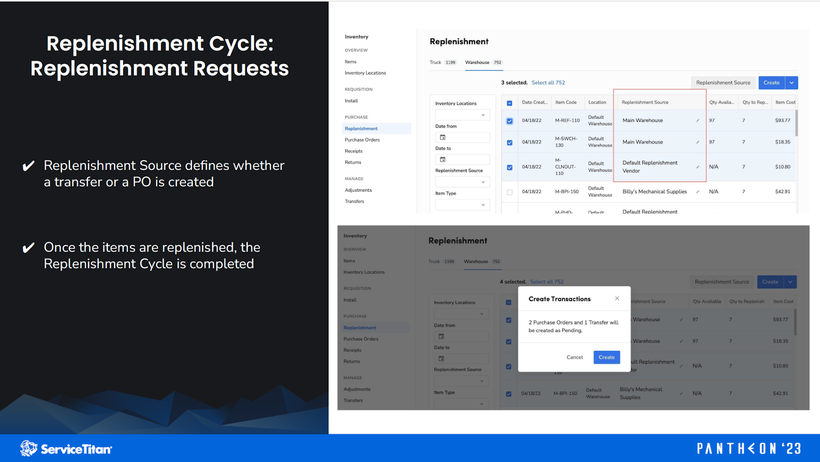 Replenishment Requests pt 2 Image