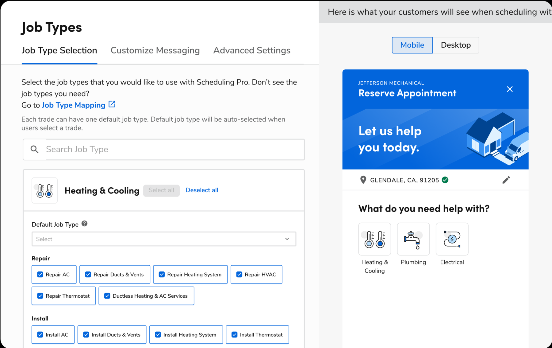 field-service-booking-template