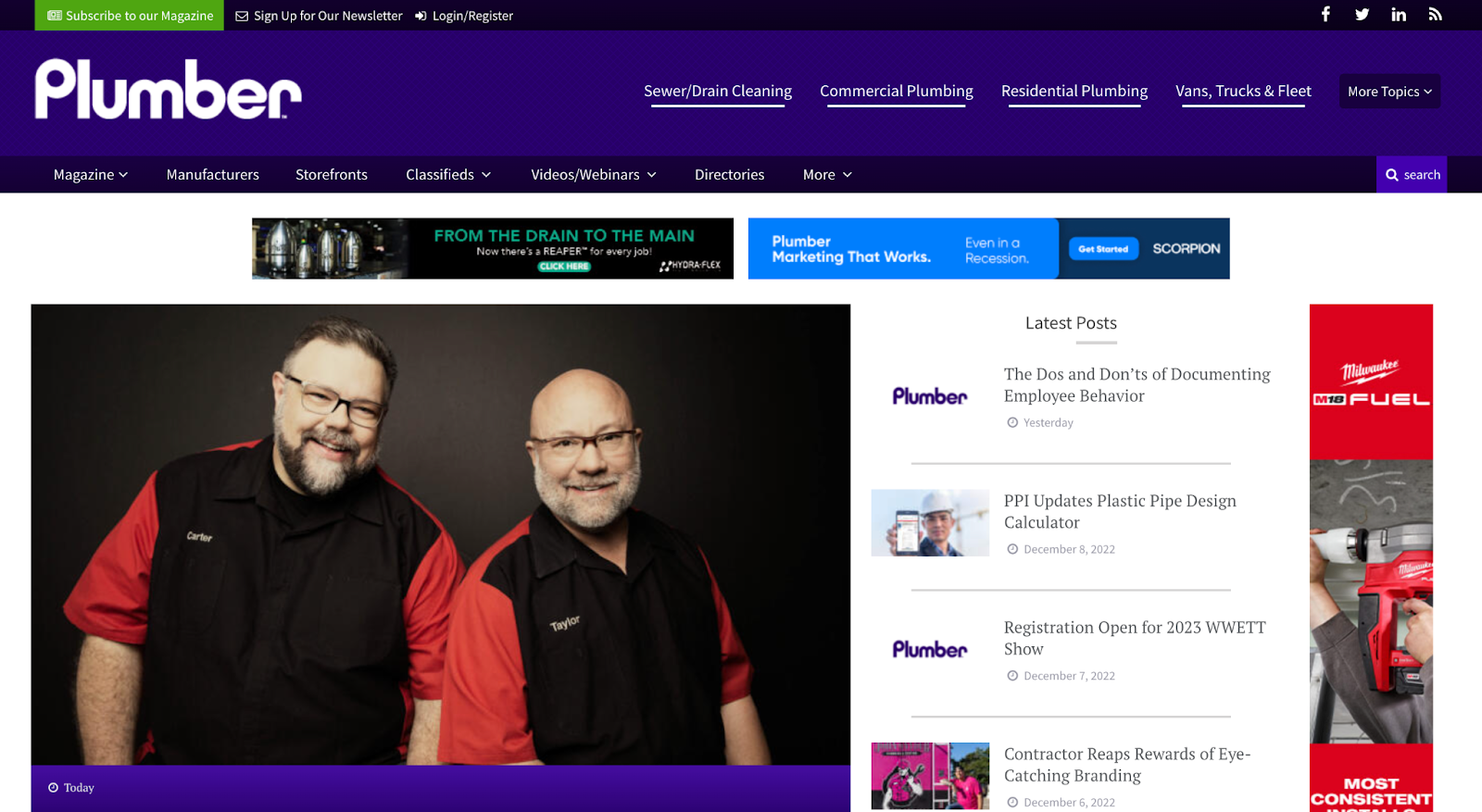 Plumber magazine  1 image