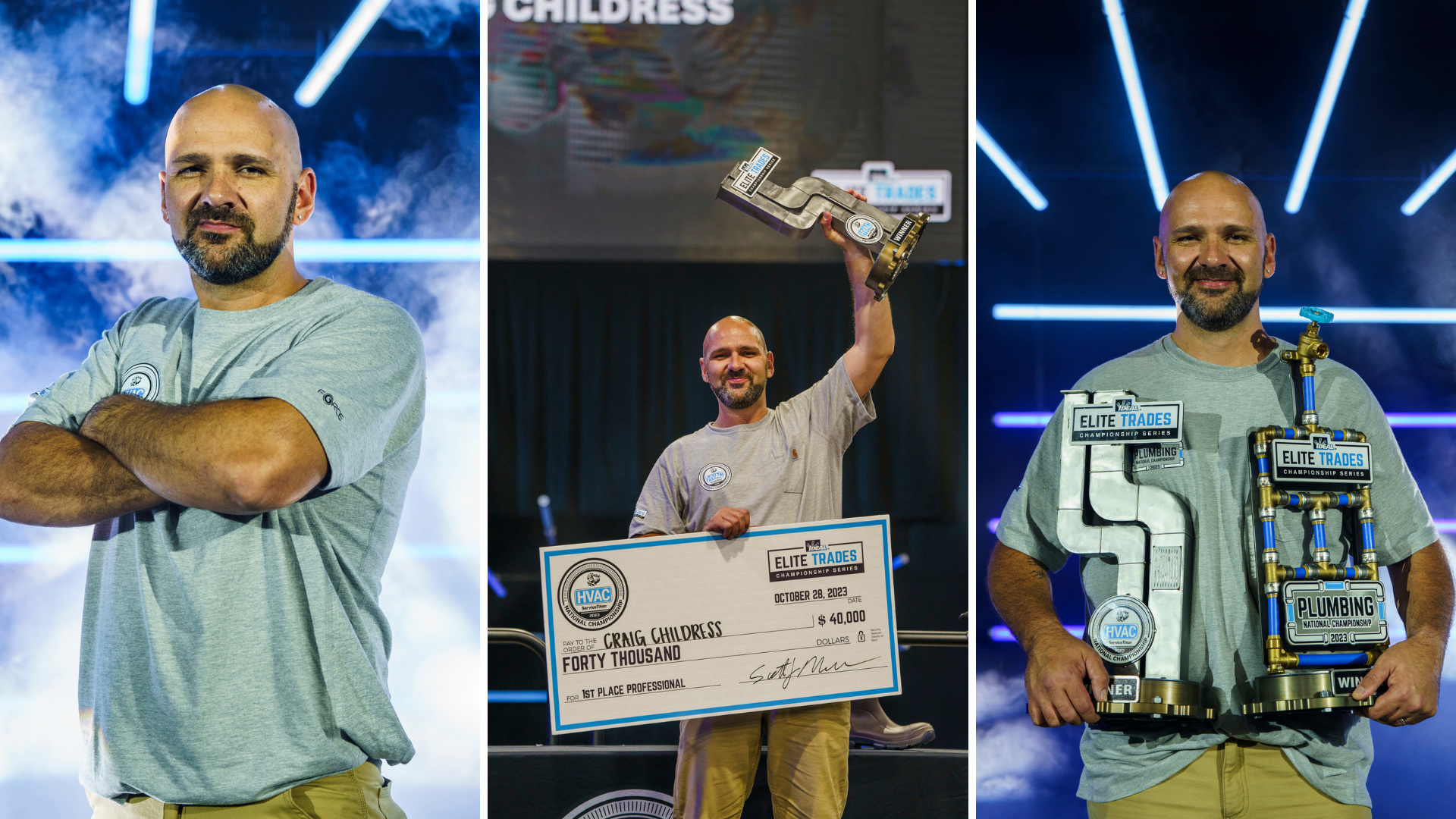 Double duty: Craig Childress takes home ServiceTitan HVAC National Championship trophy, but that’s not all