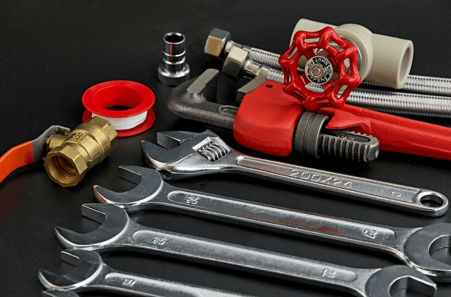 plumbing tools example: wrenches