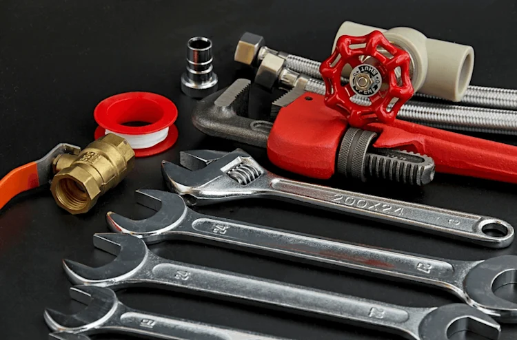 plumbing tools example: wrenches