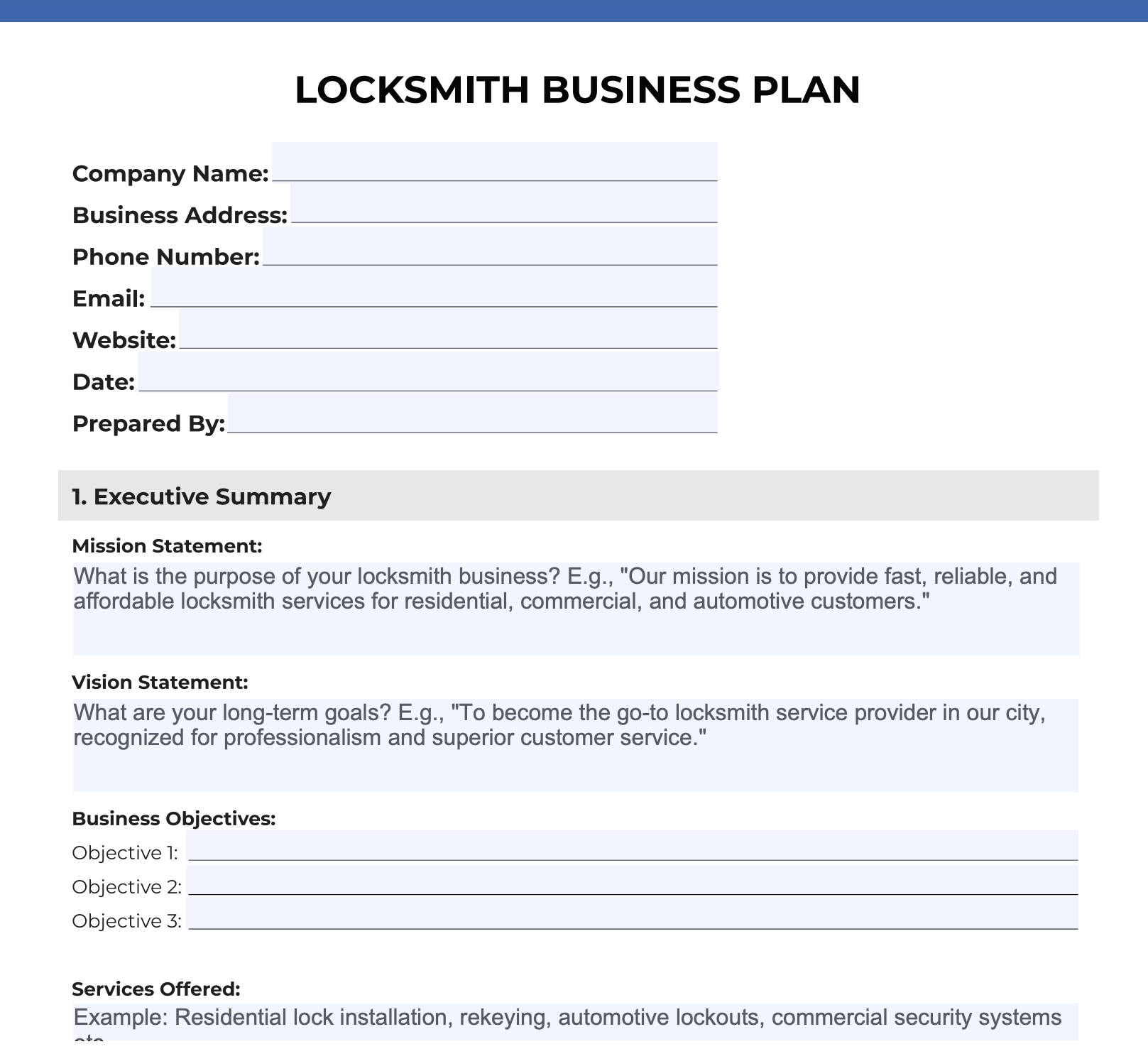 locksmith-business-plan-template