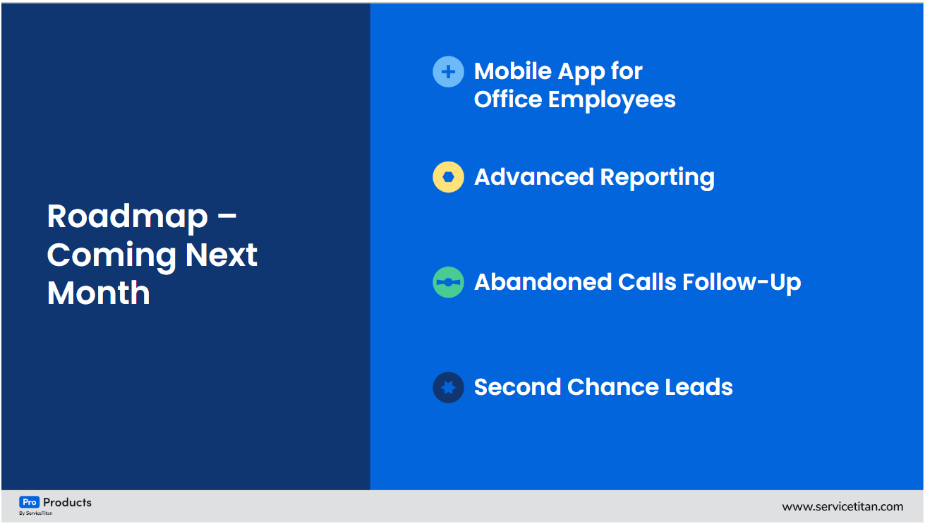 Roadmap for Contact Center Pro