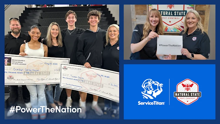 Natural State Pest Control, partnering with ServiceTitan’s Power the Nation project, doubles its Benn Banks Memorial Scholarship presentations