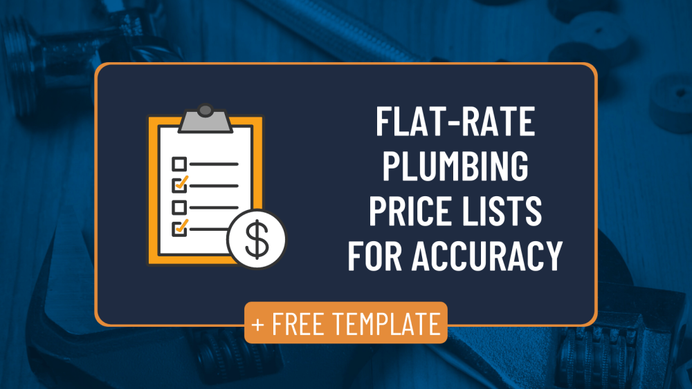 Free Plumbing Price List Template Go Digital with Our FlatRate Google