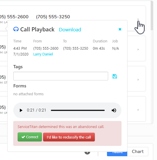 Call Playback in ServiceTitan