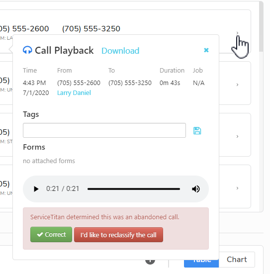 Call Playback in ServiceTitan