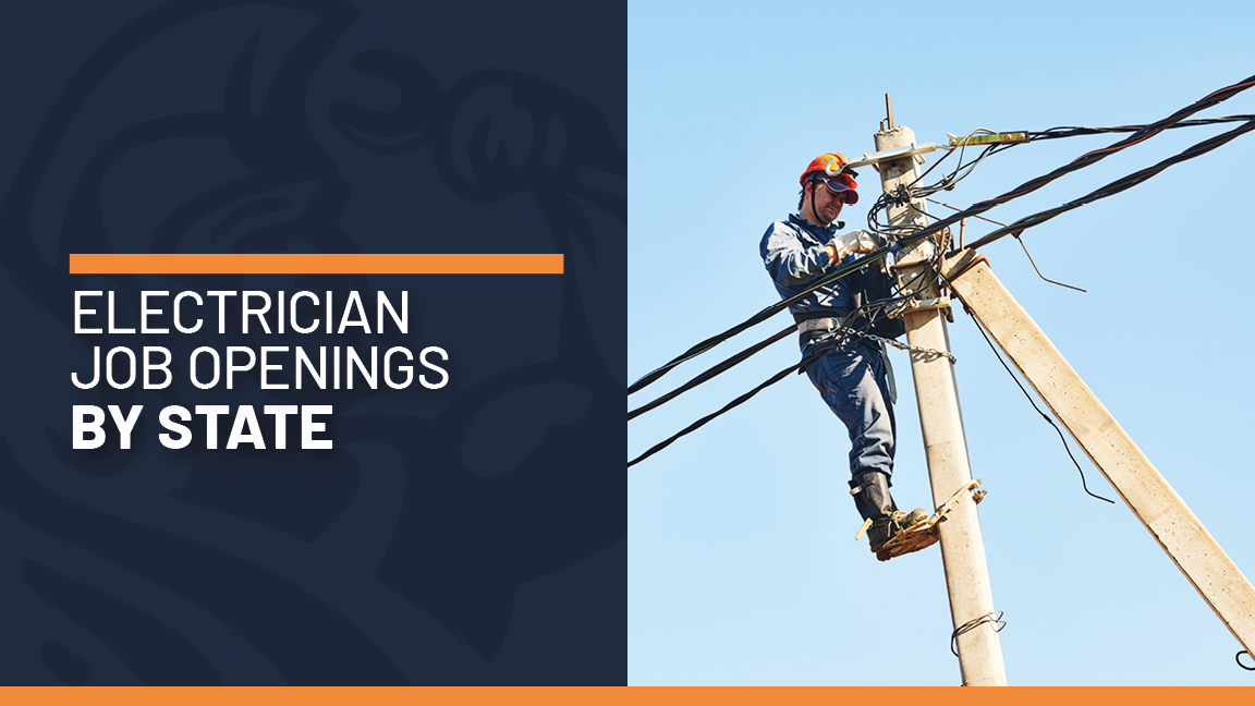 Electrician Job Openings by State, Job Title