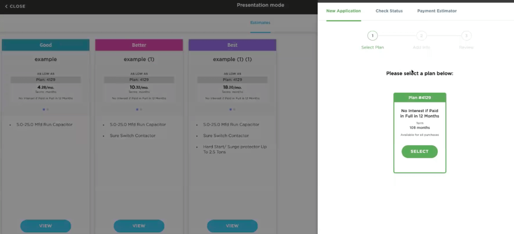 Financing options for your electrical proposals in ServiceTitan