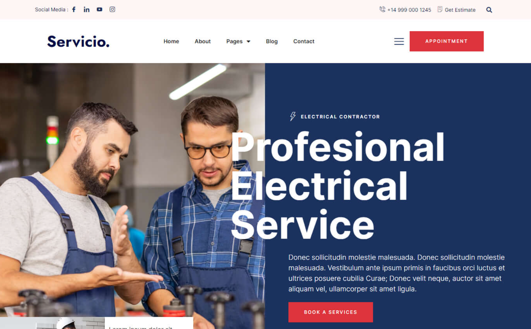 electrician-website-template