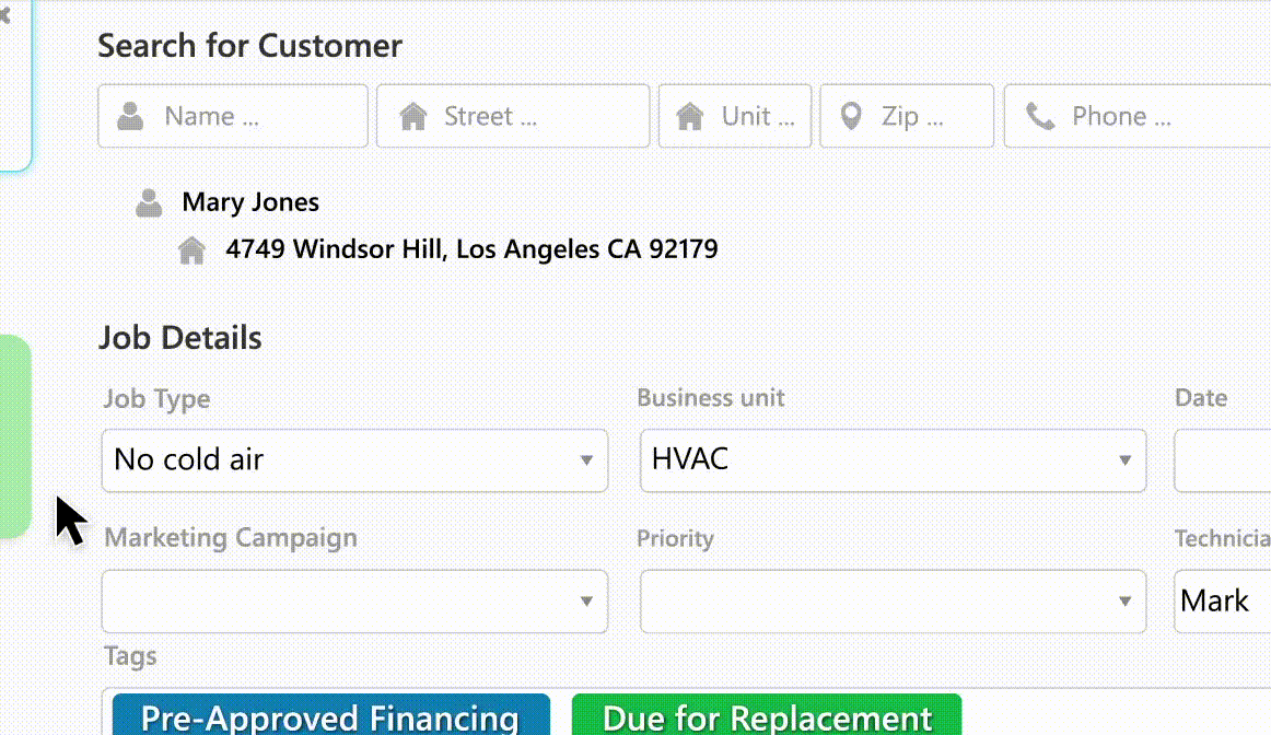 Call Playback Recording (GIF) for Mary Jones