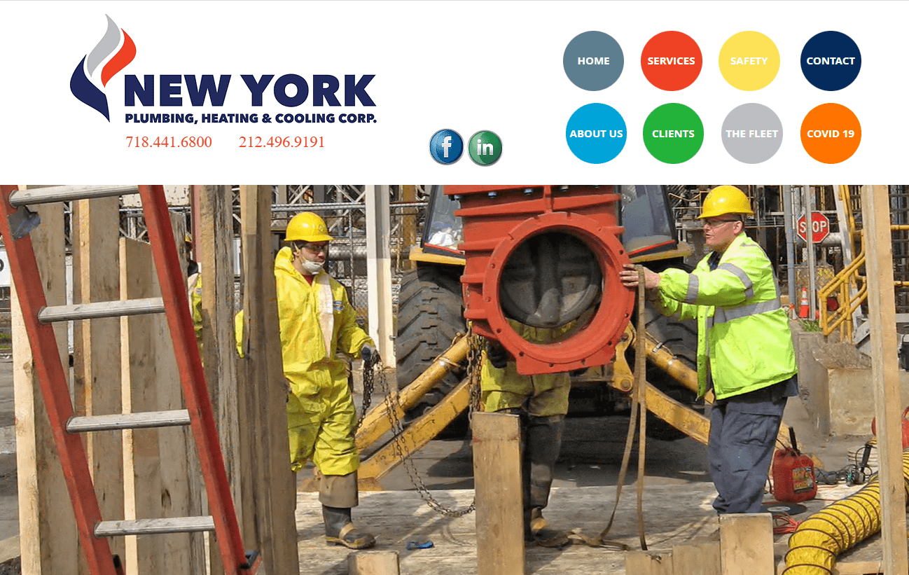 New York Plumbing, Heating & Cooling Corp. homepage