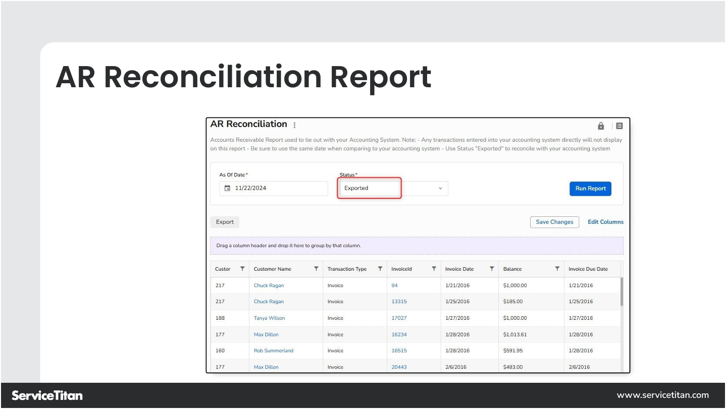 AR Reconciliation Report 8 Image
