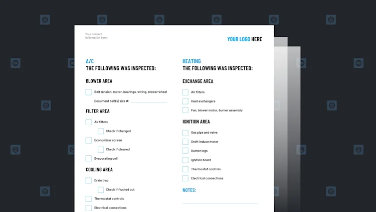 Free Spring HVAC Maintenance Checklist for Techs