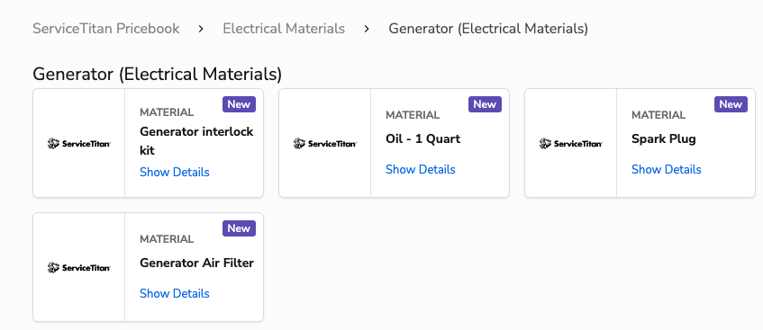Generator (Electrical Materials): New Label