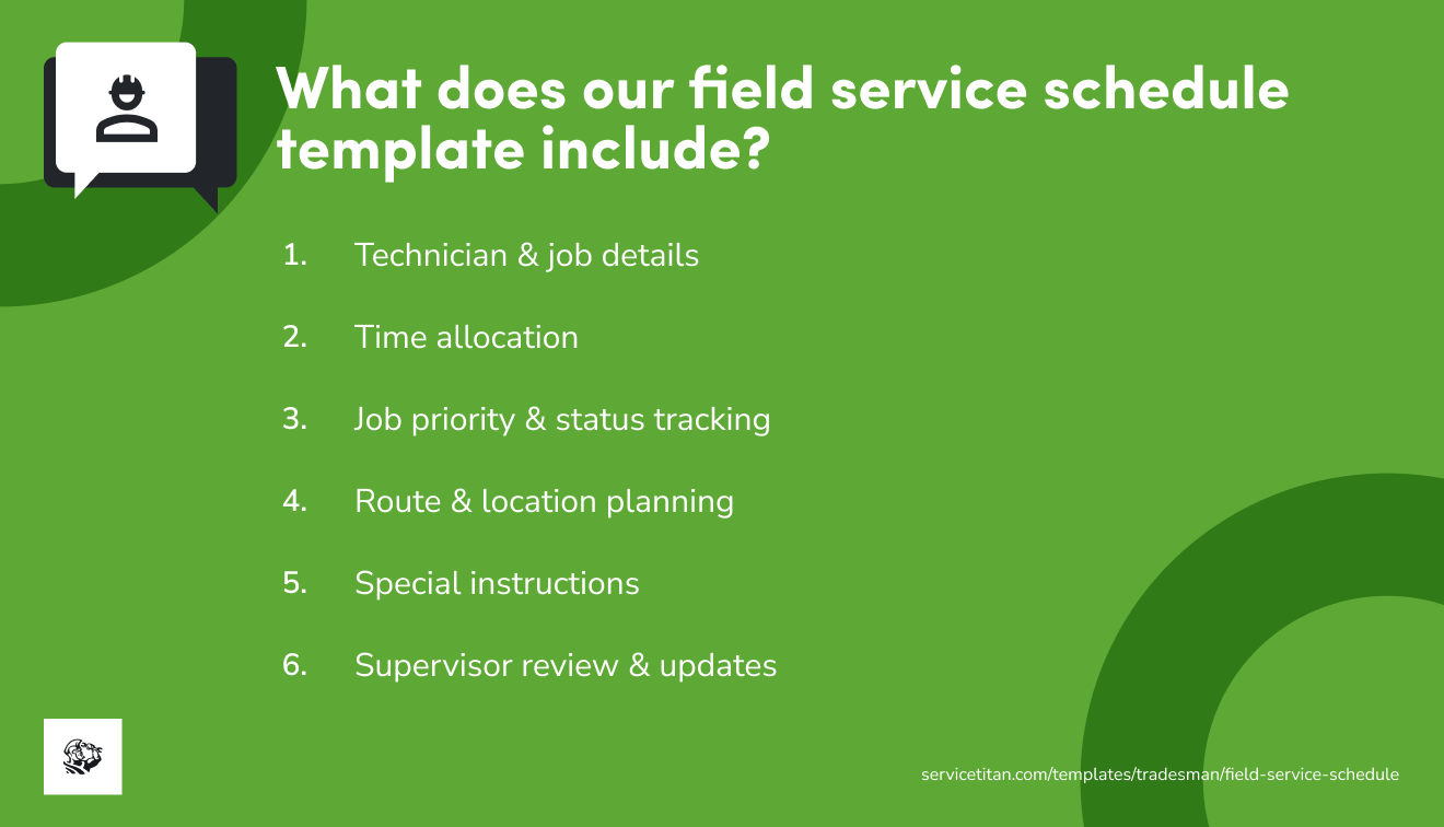 field-service-schedule-template