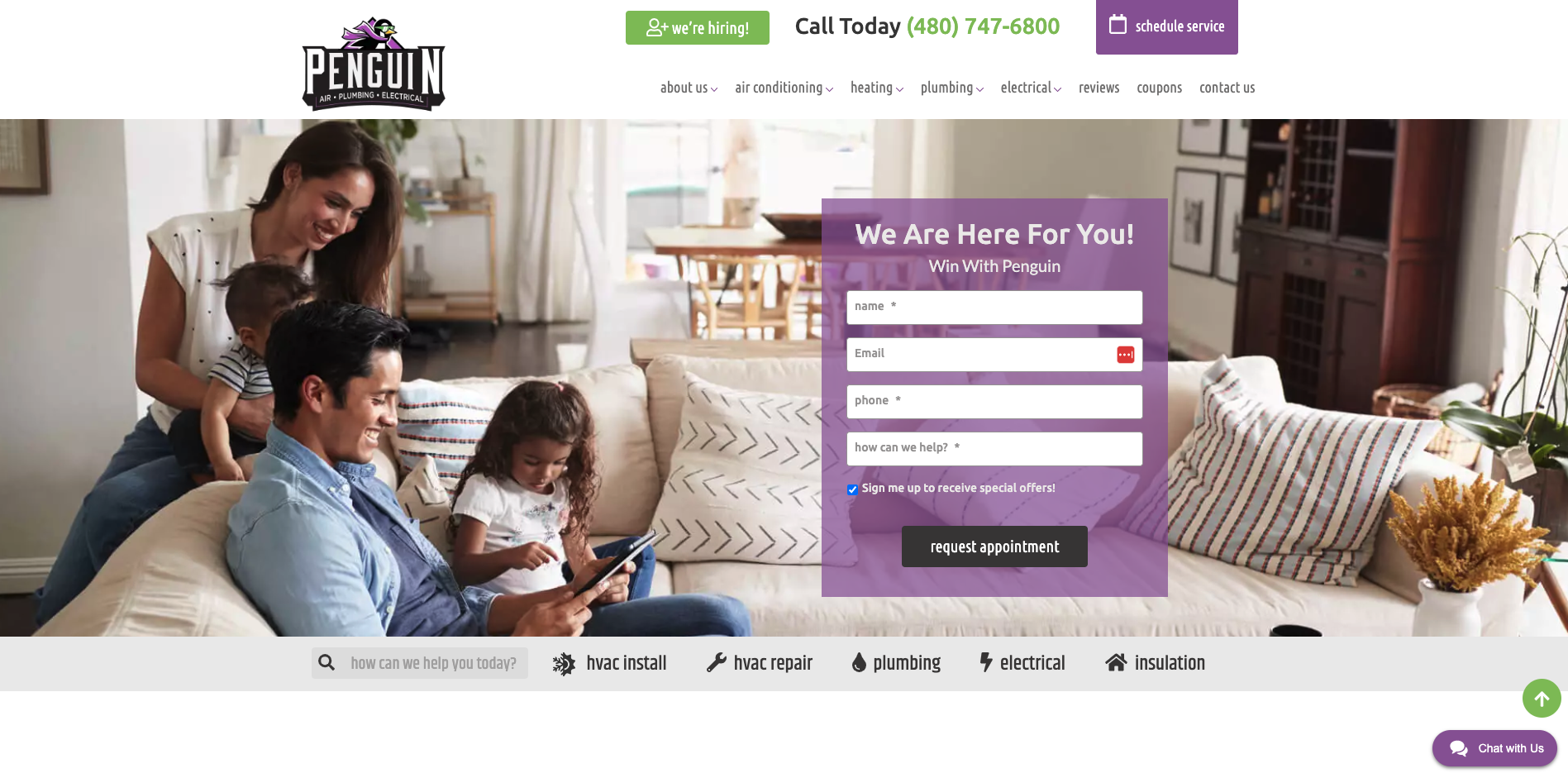 Penguin Air, Plumbing & Electrical