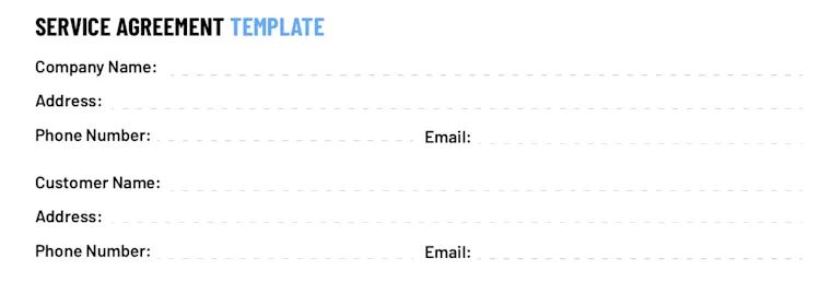 ServiceTitan's free Service Agreement Template