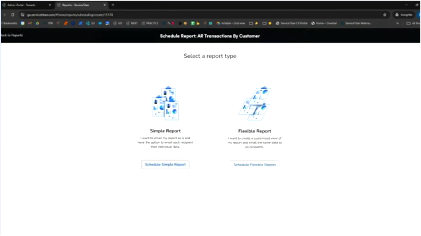 Select a Report Type 17 Image
