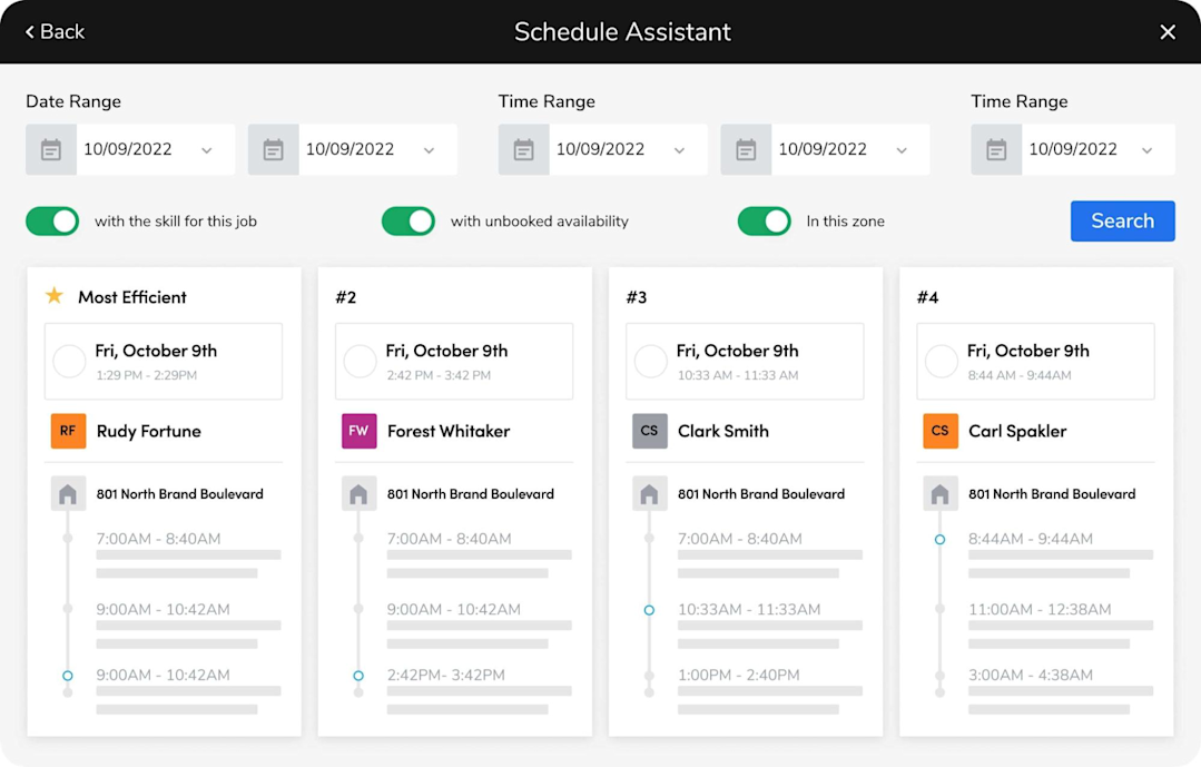 field-service-booking-template