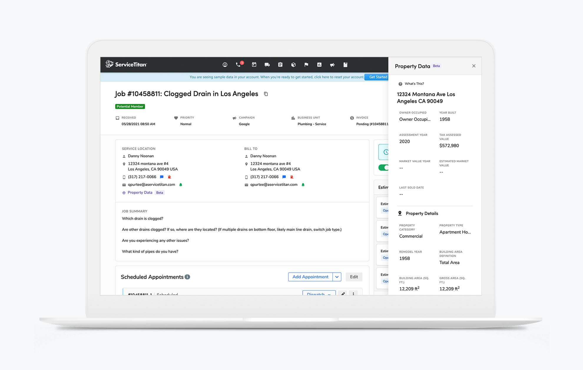 Easily store all HVAC Job Information in one place with ServiceTitan