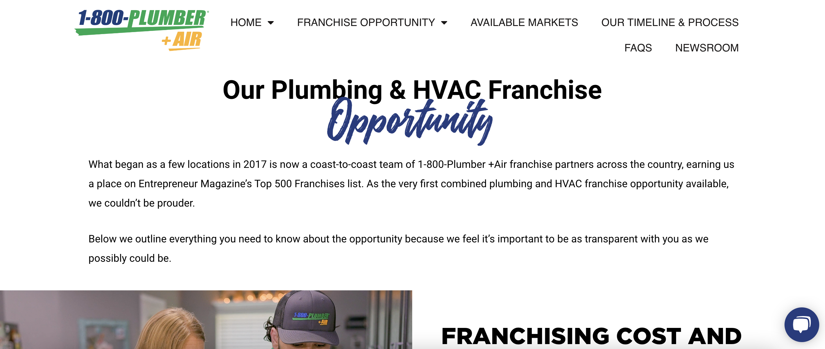 Image | 1-800-Plumber + Air Website