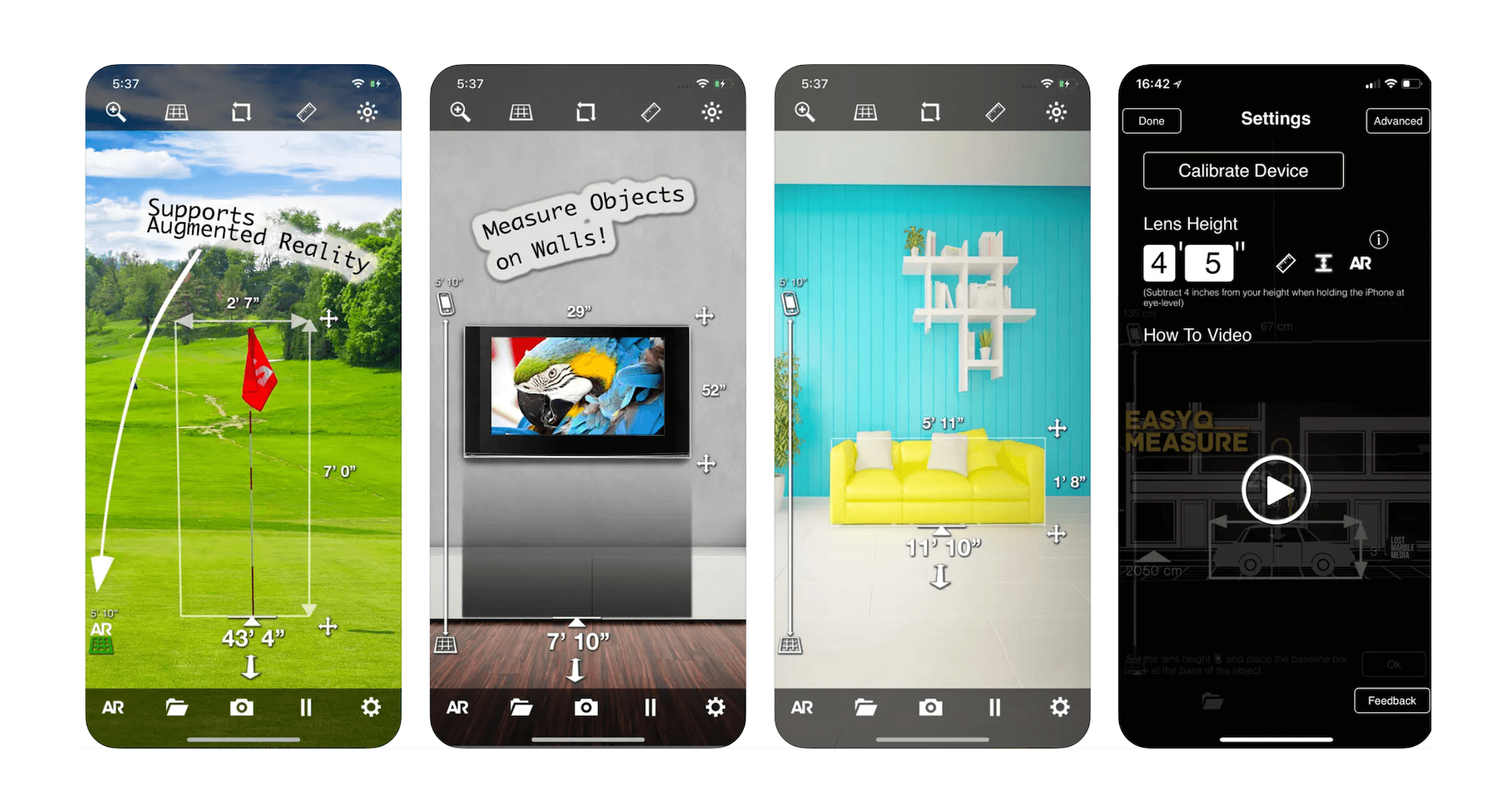 EasyMeasure Camera Ruler app: Best for Dynamic Measuring