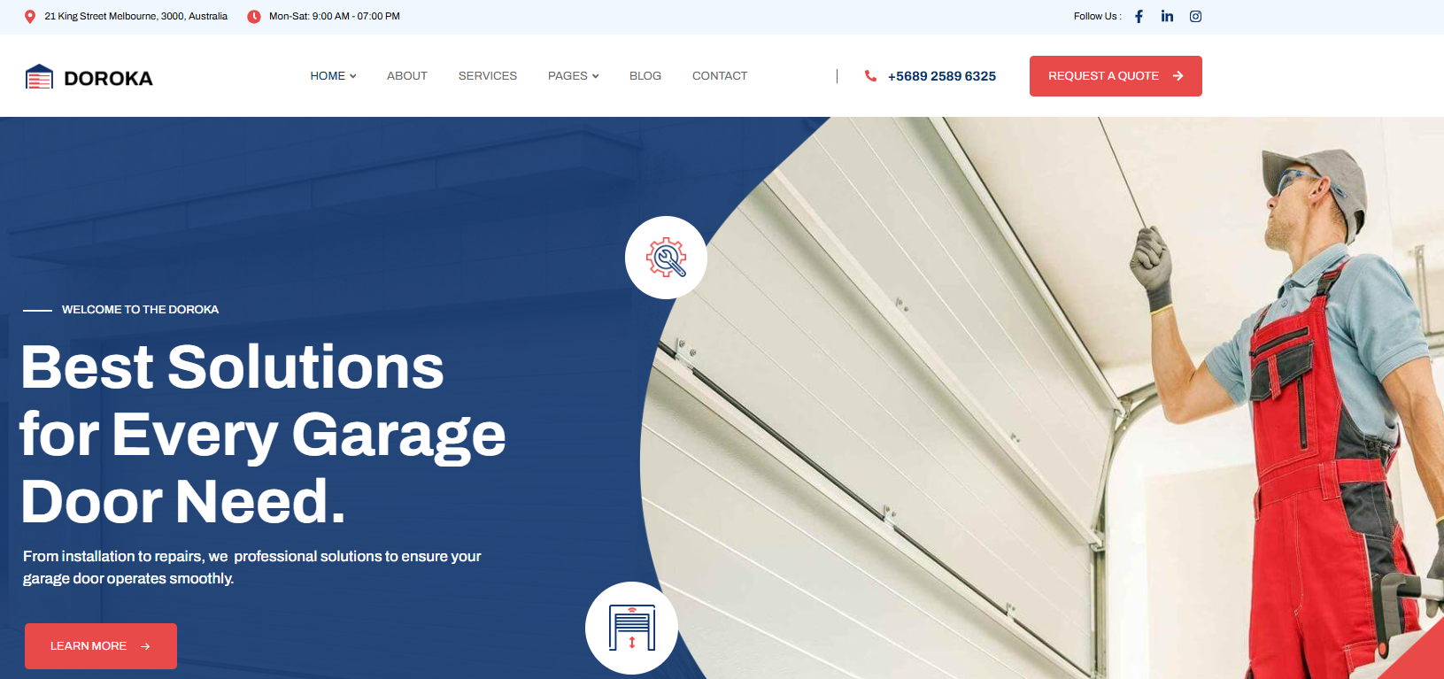 garage-door-website-templates