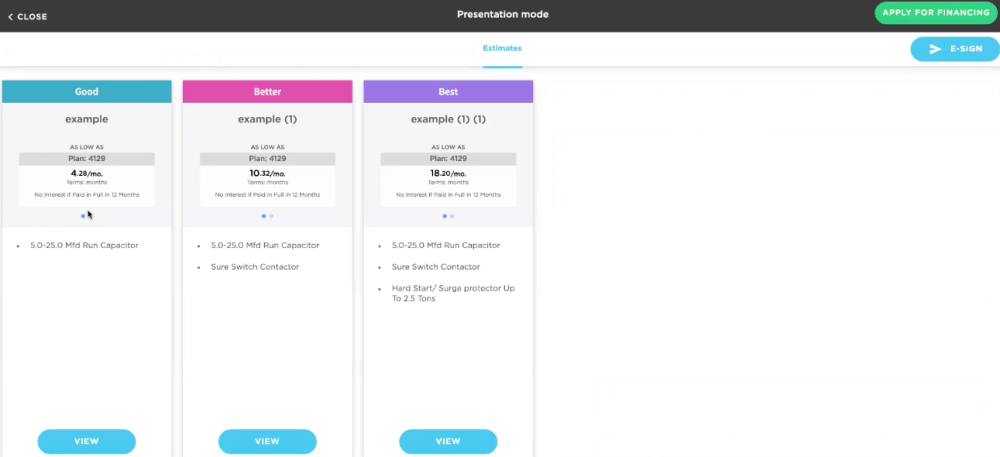 Good Better Best: Presentation Mode in ServiceTitan