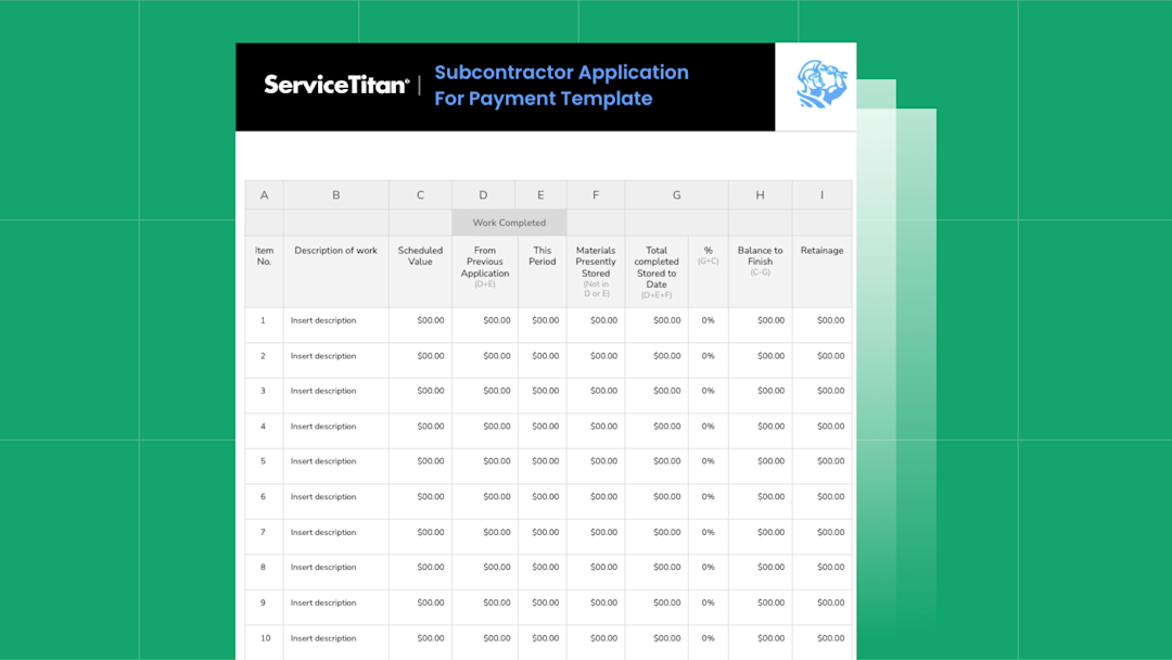 Schedule of Values Template for Subcontractors: How to Streamline Your Progress Billing