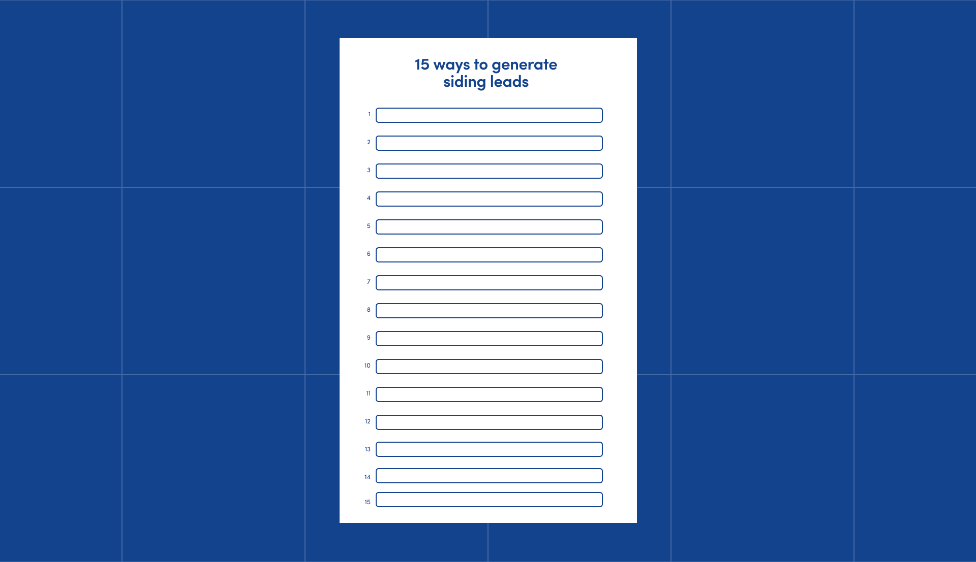 15 Ways to Generate Siding Leads [2026]