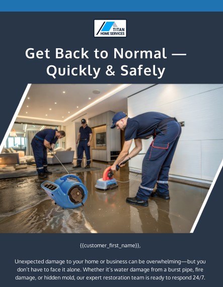 Home Services Newsletter for Unexpected Damage