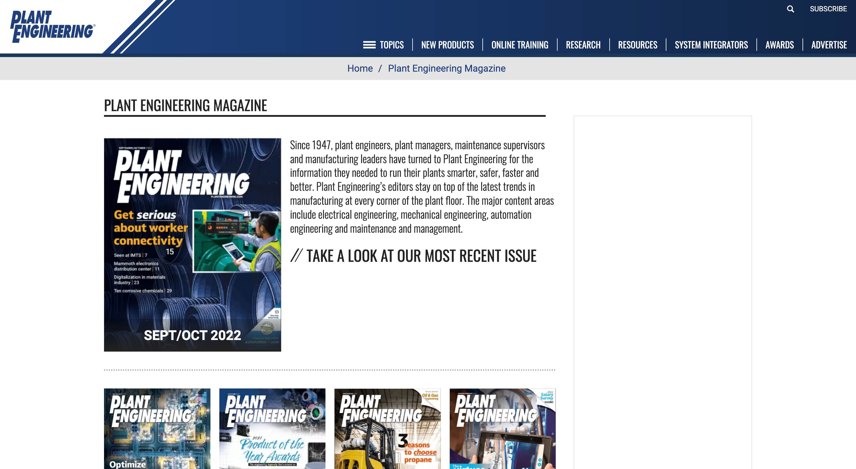 Plant Engineering Website