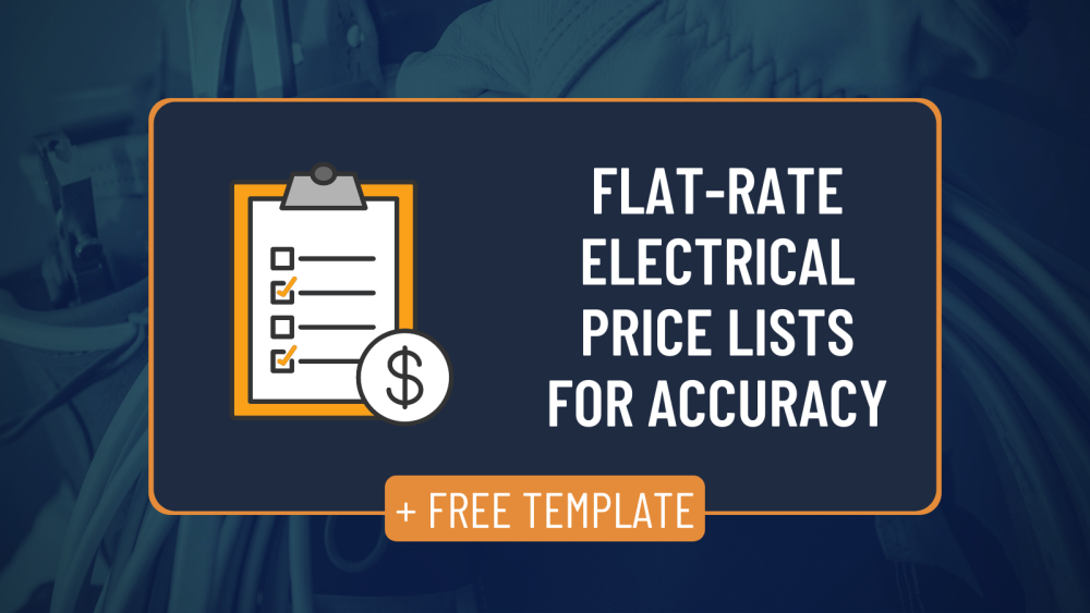 electrical price list template