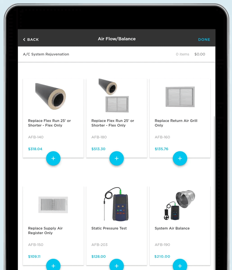 field-service-mobile-app-pricebook